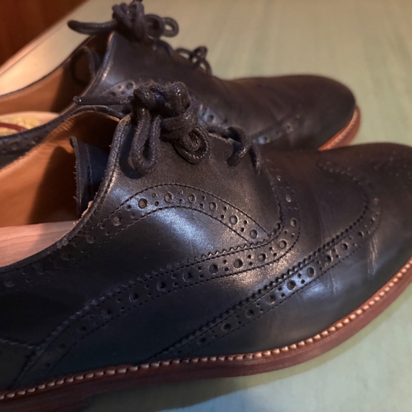 Mens Oliver Sweeney Black Oxford Brogue Aldeburgh Wing Tips UK 9 US 10 main image 14